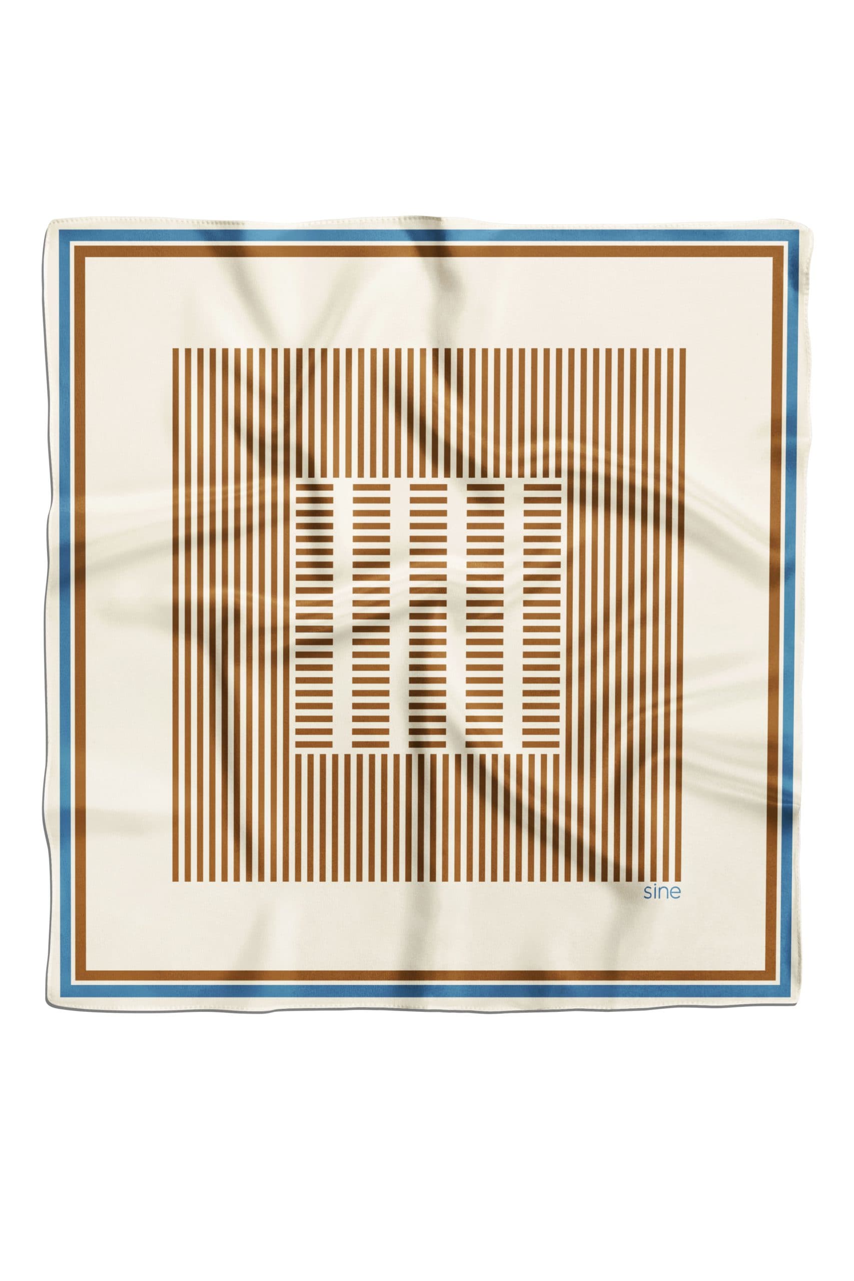 Jedwabna apaszka dwustronna 65 cm | Geometria 001