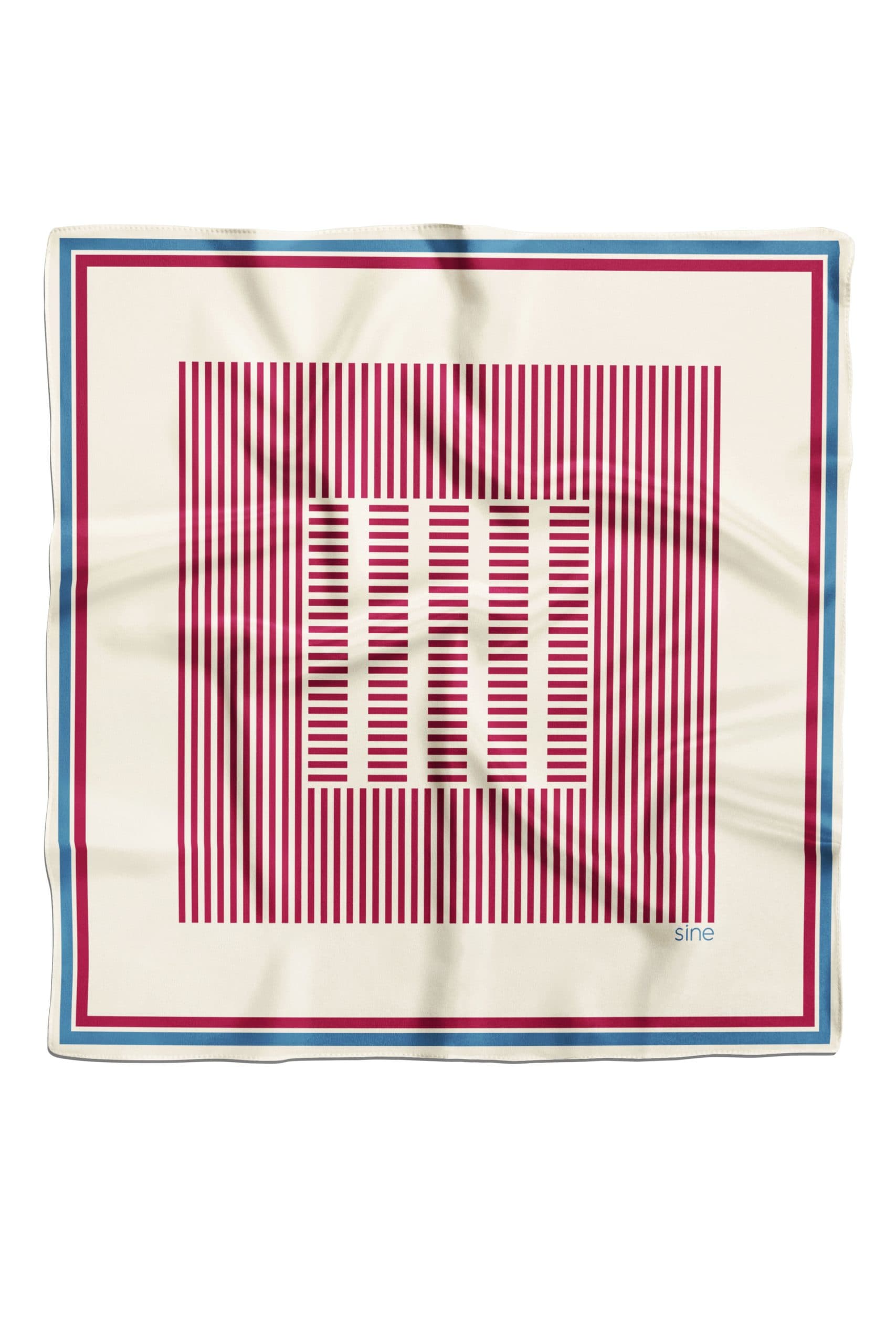 Jedwabna apaszka dwustronna 65 cm | Geometria 001