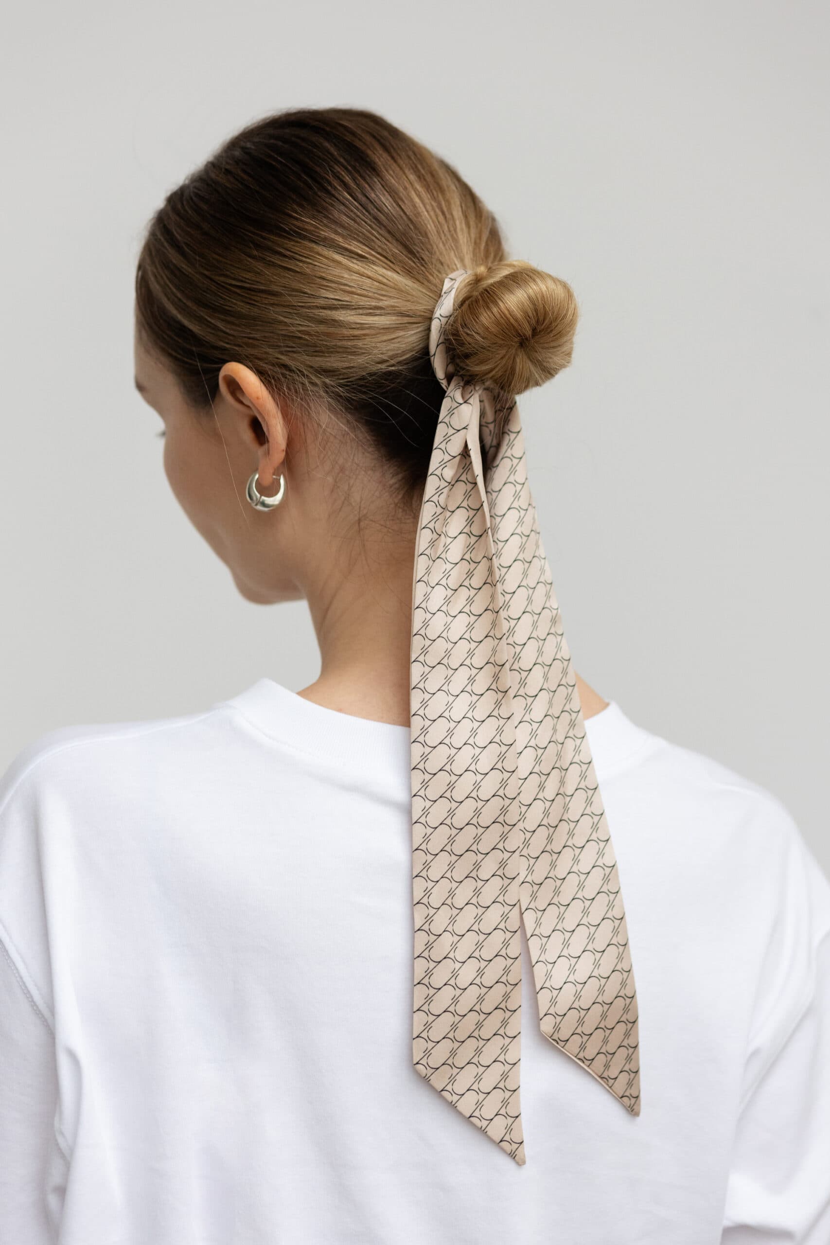 Jedwabny szaliczek 120 cm Sine Silk | CREAM
